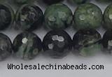 CKJ313 15.5 inches 10mm faceted round kambaba jasper beads