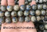 CKJ418 15.5 inches 14mm round k2 jasper beads wholesale