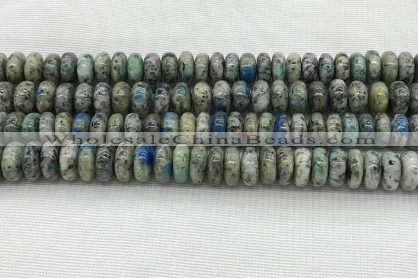 CKJ440 15.5 inches 5*10mm - 6*10mm rondelle natural k2 jasper beads