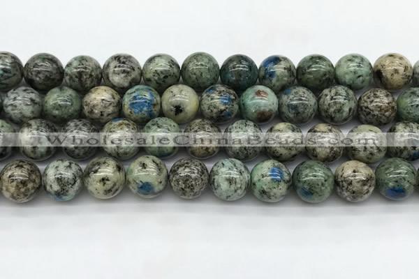 CKJ466 15.5 inches 12mm round natural k2 jasper beads wholesale