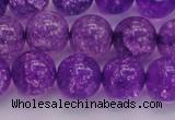 CKQ312 15.5 inches 14mm round dyed crackle quartz beads wholesale