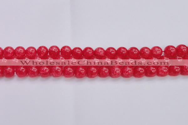 CKQ319 15.5 inches 14mm round dyed crackle quartz beads wholesale