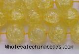 CKQ326 15.5 inches 14mm round dyed crackle quartz beads wholesale