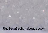 CKQ347 15.5 inches 14mm faceted round dyed crackle quartz beads