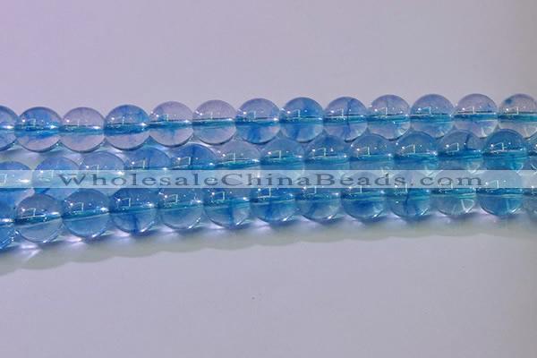 CKQ373 15.5 inches 10mm round dyed crackle quartz beads