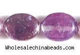 CKU01 15 inches 8*10mm oval purple kunzite beads Wholesale