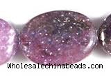 CKU02 15 inches 10*14mm oval purple kunzite beads Wholesale