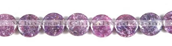 CKU04 15 inches 16mm coin purple kunzite beads wholesale