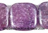 CKU08 15 inches 16*16mm square purple kunzite beads wholesale