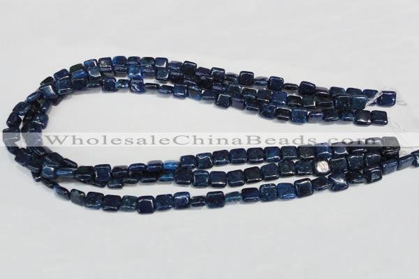 CKU115 15.5 inches 8*8mm square dyed kunzite beads wholesale