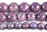 CKU16 15 inches 8mm,10mm & 12mm round purple kunzite beads