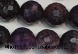 CKU27 15.5 inches 18mm faceted round purple kunzite beads wholesale