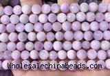 CKU325 15.5 inches 7.5mm - 8mm faceted round natural kunzite beads