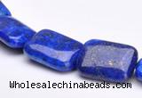 CLA06 Blue 13*18mm rectangle dyed lapis lazuli gemstone beads