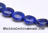 CLA17 10mm flat round deep blue dyed lapis lazuli gemstone beads