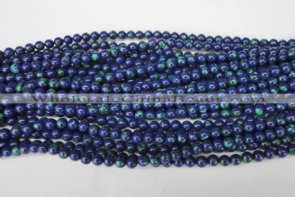 CLA401 15.5 inches 6mm round synthetic lapis lazuli beads