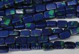 CLA451 15.5 inches 4*6mm rectangle synthetic lapis lazuli beads