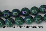 CLA481 15.5 inches 10mm round synthetic lapis lazuli beads