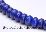 CLA50 5*8mm roundel deep blue dyed lapis lazuli beads Wholesale