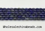 CLA540 15.5 inches 8*12mm faceted rice dyed lapis lazuli beads