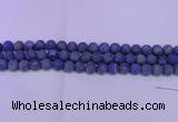 CLA60 15.5 inches 4mm round matte lapis lazuli beads