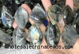 CLB1003 15.5 inches 18*35mm - 25*45mm freeform labradorite beads