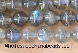 CLB1056 15.5 inches 4mm round labradorite gemstone beads