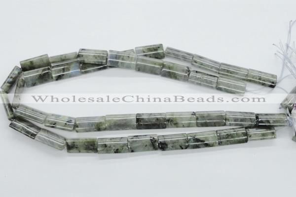 CLB125 15.5 inches 12*20mm flat column labradorite gemstone beads