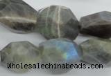 CLB128 15.5 inches labradorite nuggets faceted gemstone beads wholesale