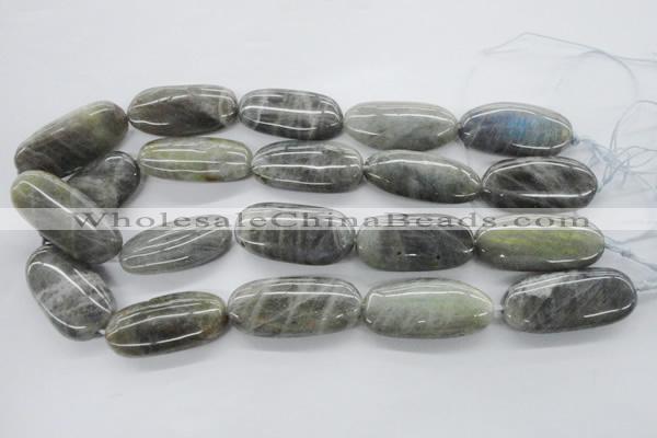 CLB136 15.5 inches 20*40mm oval labradorite gemstone beads