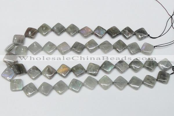 CLB153 15.5 inches 10*10mm diamond labradorite gemstone beads