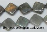 CLB154 15.5 inches 12*12mm diamond labradorite gemstone beads