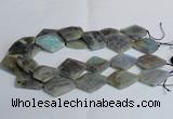 CLB215 15.5 inches 20*30mm - 30*40mm faceted freeform labradorite beads