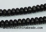 CLB301 15.5 inches 5*8mm rondelle black labradorite gemstone beads