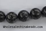 CLB355 15.5 inches 14mm round black labradorite beads wholesale