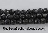 CLB361 15.5 inches 8mm faceted round black labradorite beads wholesale