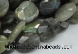 CLB43 15.5 inches 14*18mm faceted oval labradorite gemstone beads