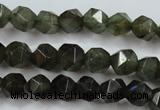 CLB451 15 inches 6mm faceted nuggets labradorite gemstone beads