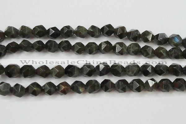 CLB454 15 inches 12mm faceted nuggets labradorite gemstone beads