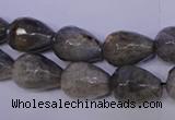 CLB504 15.5 inches 12*16mm faceted teardrop labradorite beads