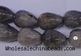 CLB505 15.5 inches 13*18mm faceted teardrop labradorite beads