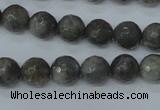 CLB513 15.5 inches 10mm faceted round labradorite gemstone beads