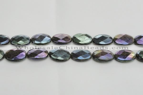 CLB661 15.5 inches 15*20mm faceted oval AB-color labradorite beads