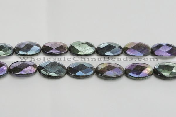 CLB662 15.5 inches 18*25mm faceted oval AB-color labradorite beads