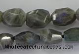 CLB766 15.5 inches 10*14mm - 12*16mm faceted nuggets labradorite beads