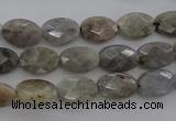 CLB86 15.5 inches 8*12mm faceted oval labradorite beads wholesale