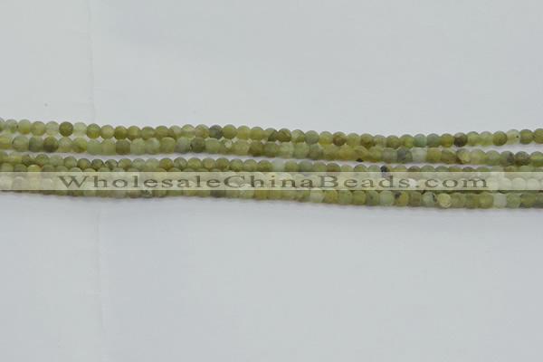 CLB870 15.5 inches 3mm round matte labradorite gemstone beads