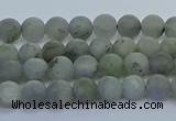 CLB871 15.5 inches 4mm round matte labradorite gemstone beads