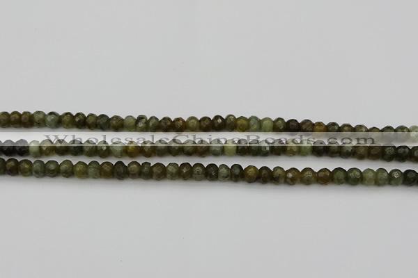 CLB956 15.5 inches 5*8mm faceted rondelle labradorite beads