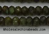 CLB957 15.5 inches 6*10mm faceted rondelle labradorite beads